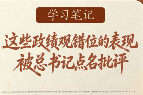 这些政绩观错位的表现，被总书记点名批评